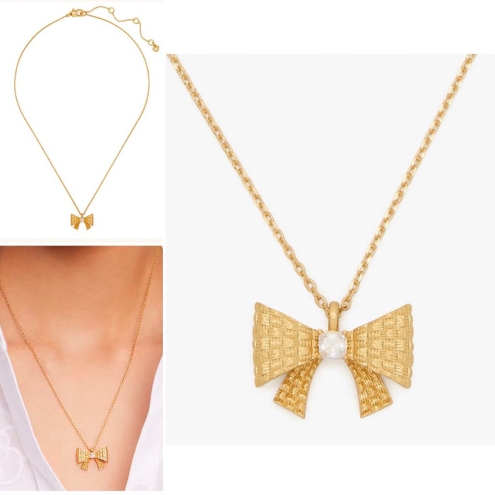 Kate Spade Wrapped In A‎ Bow Mini Pendant NWT